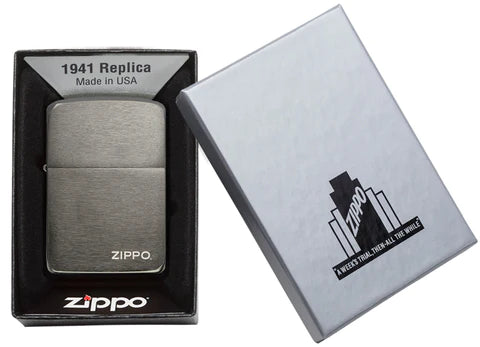 Zippo Replica 1941 Black Ice Logo