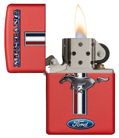 Zippo Ford Mustang red