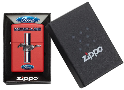 Zippo Ford Mustang red