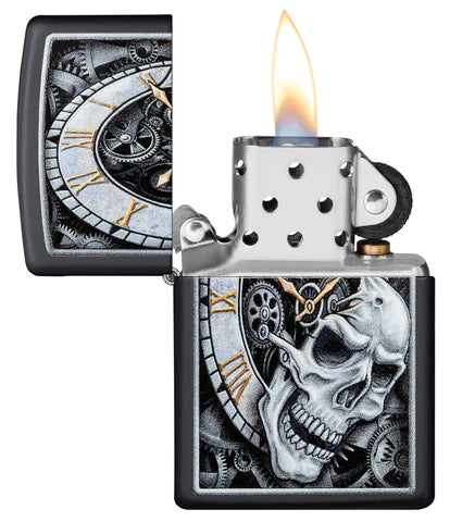 Zippo Skull Clock