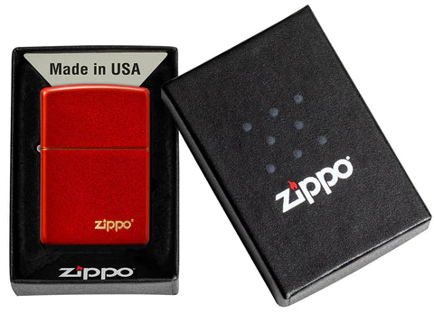 Zippo Metallic Red Logo