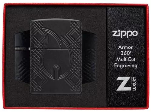 Zippo Feuerzeug Black Matte in Luxus Geschenkbox
