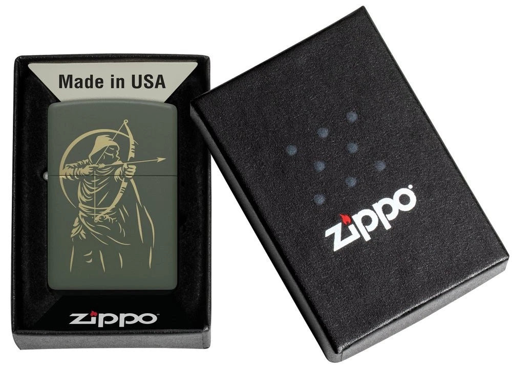 Zippo Feuerzeug Bogenschütze in Geschenkbox