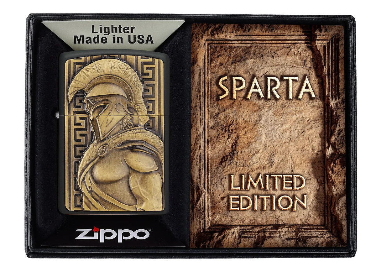 Zippo Antikes Sparta in Luxury Geschenkverpackung mit Sparta Limited Edition Einlage