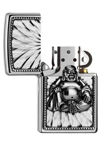 Zippo Buddha with Pearls