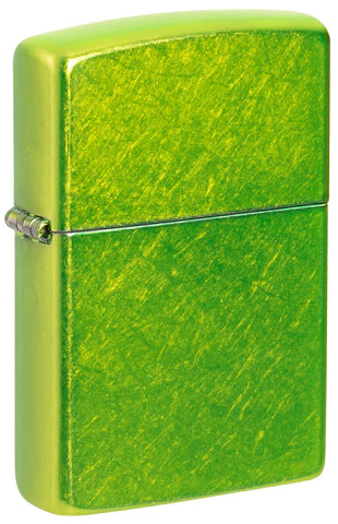 Metalltöne in einer getrommelten Textur. Dieses elektrisierende Lurid Zippo Benzinfeuerzeug ist eine tolle Ergänzung zum Basic Sortiment.