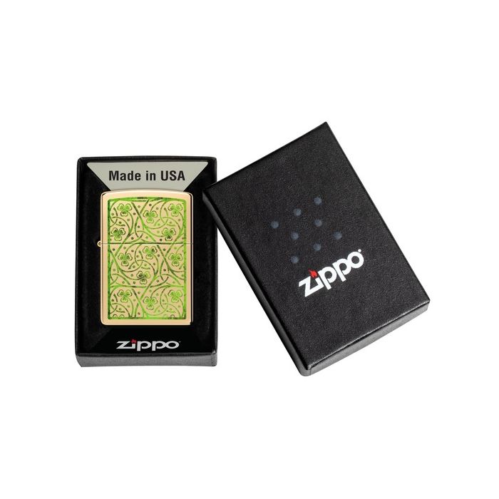 Zippo Clover in Gold