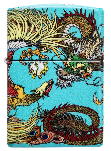 Ein Phoenix und ein Drachen, beide aus der traditionellen Chinesischen Kunst. Ein wunderbares 540° Color Image. Viele Details, schön verarbeitet.