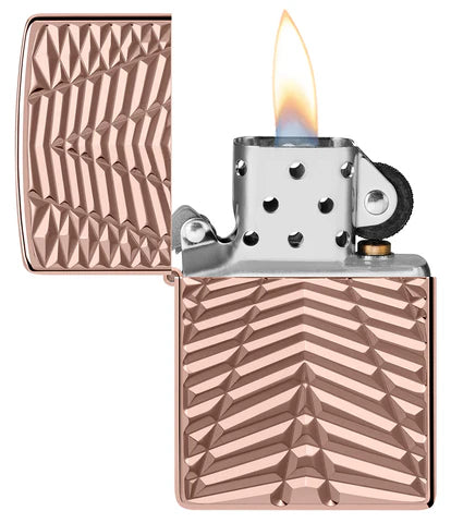 Zippo Geometric Patters Rosé Gold