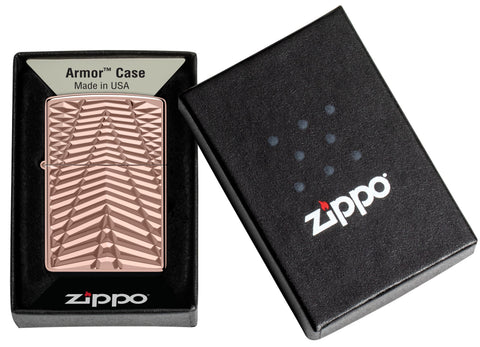 Zippo Geometric Patters Rosé Gold