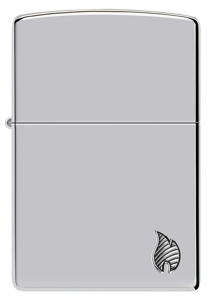 Das Flammen-Design wirkt modern und raffiniert, mit einer feinen Struktur im Inneren, die zusätzliche Akzente setzt. Dieses Detail verleiht dem Sturmfeuerzeug eine stilvolle Individualität.

