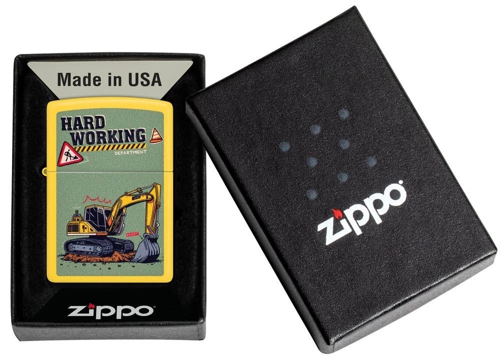 Zippo Feuerzeug Harte Arbeit Yellow Sunflower in Geschenkbox