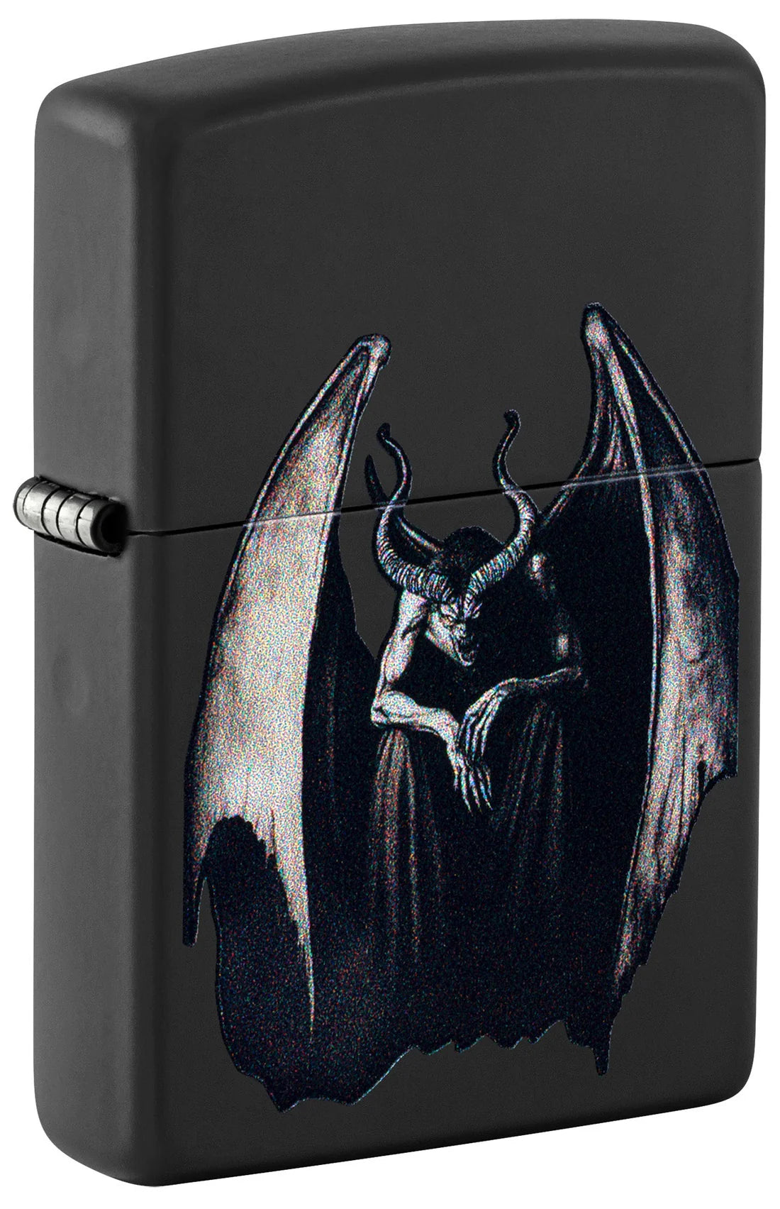 Zippo Feuerzeug Vampir-Fledermaus Black Matte geschlossen