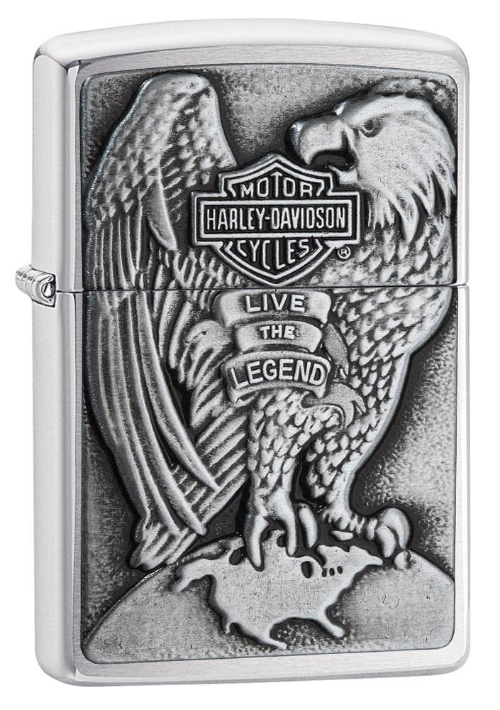 Zippo Harley-Davidson Big Eagle geschlossen mit Emblem