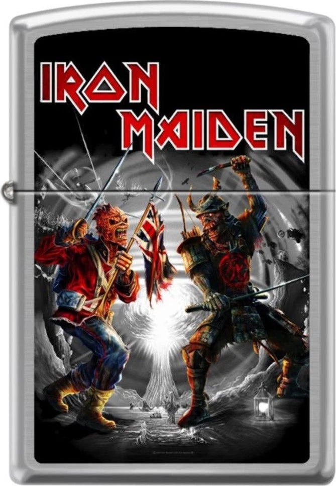 Zippo Feuerzeug Iron Maiden – Legacy of the Beast im Chrome Brushed Design