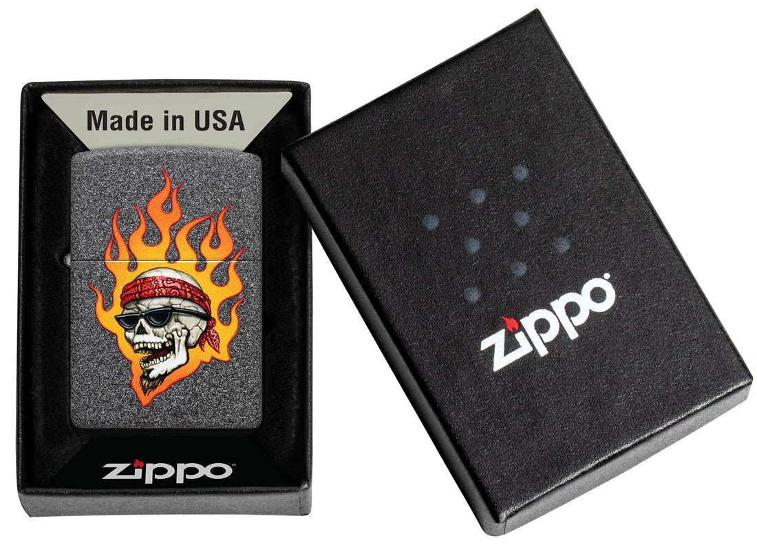 Zippo Iron-Stone-Feuerzeug in Geschenkbox mit dem Motiv des Künstlers Rietveld