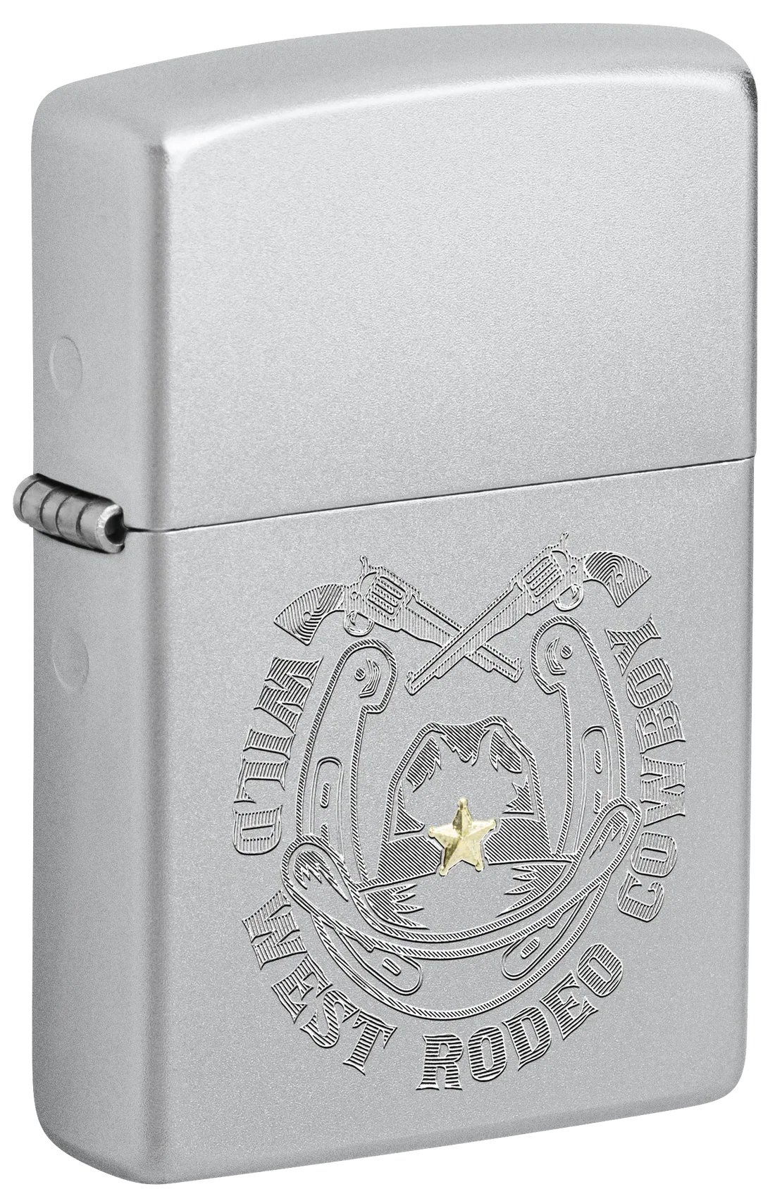 Zippo Feuerzeug Rodeo-Motiv Vorderseite