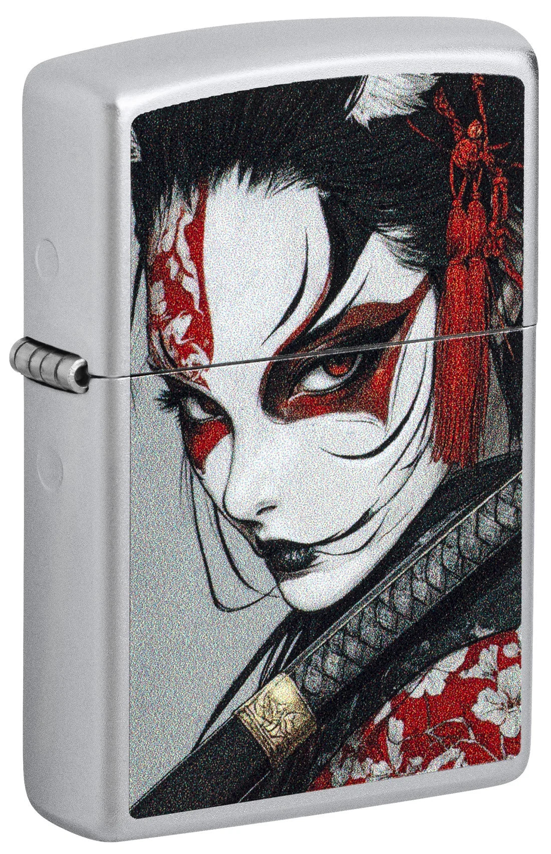 Zippo Samurai Women mit Satin Chrome Oberfläche, geschlossen