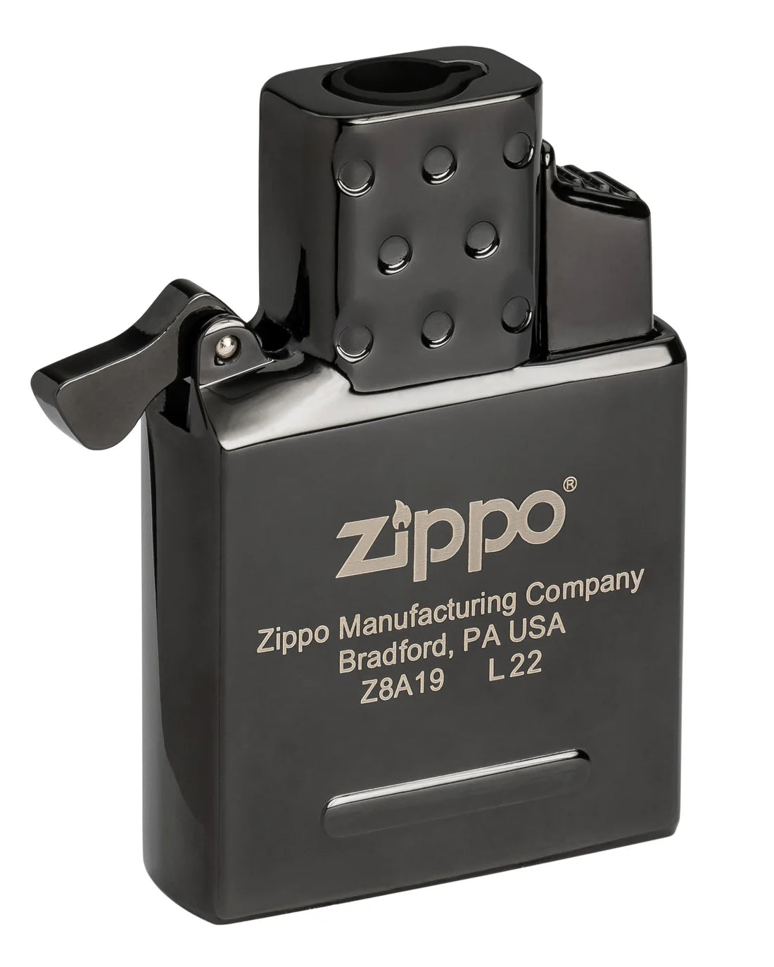 Zippo Single-Flame Einsatz schwarz von Vorne.