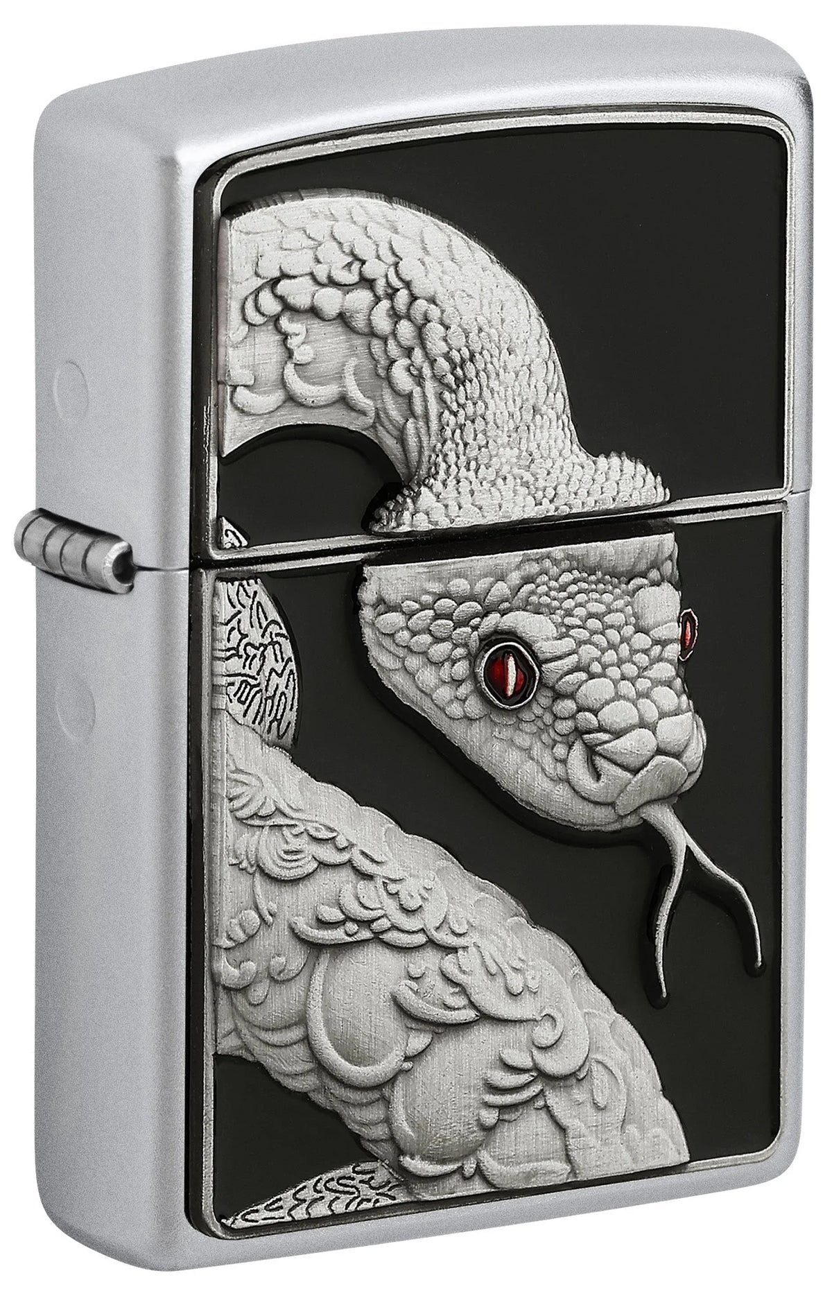 Zippo Feuerzeug Schlangen Zauber mit detailreichem Schlangenmotiv