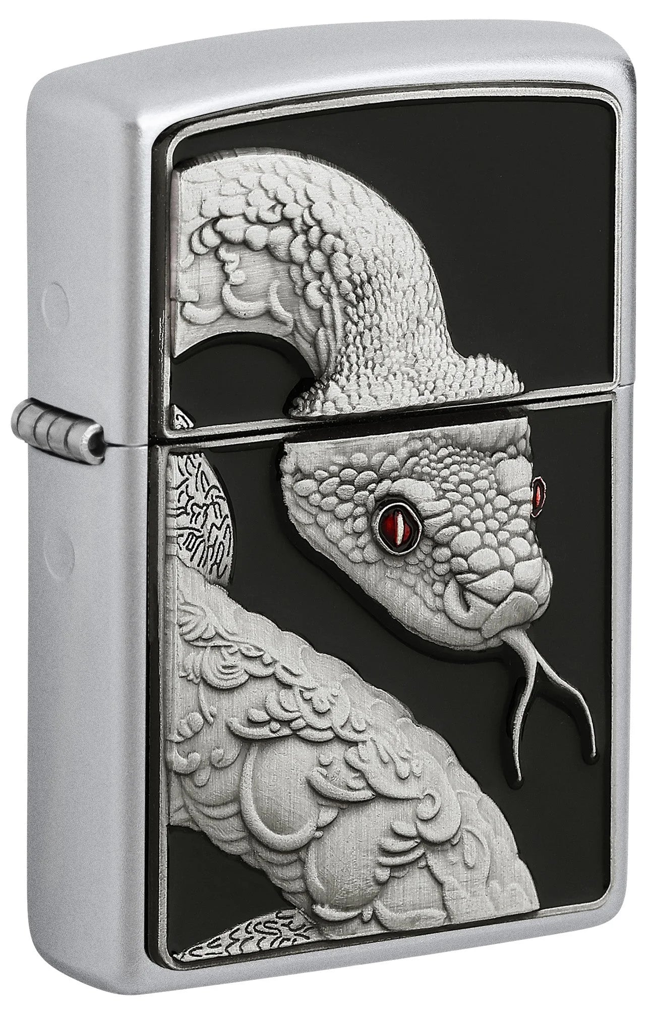 Zippo Feuerzeug Schlangen Zauber mit detailreichem Schlangenmotiv