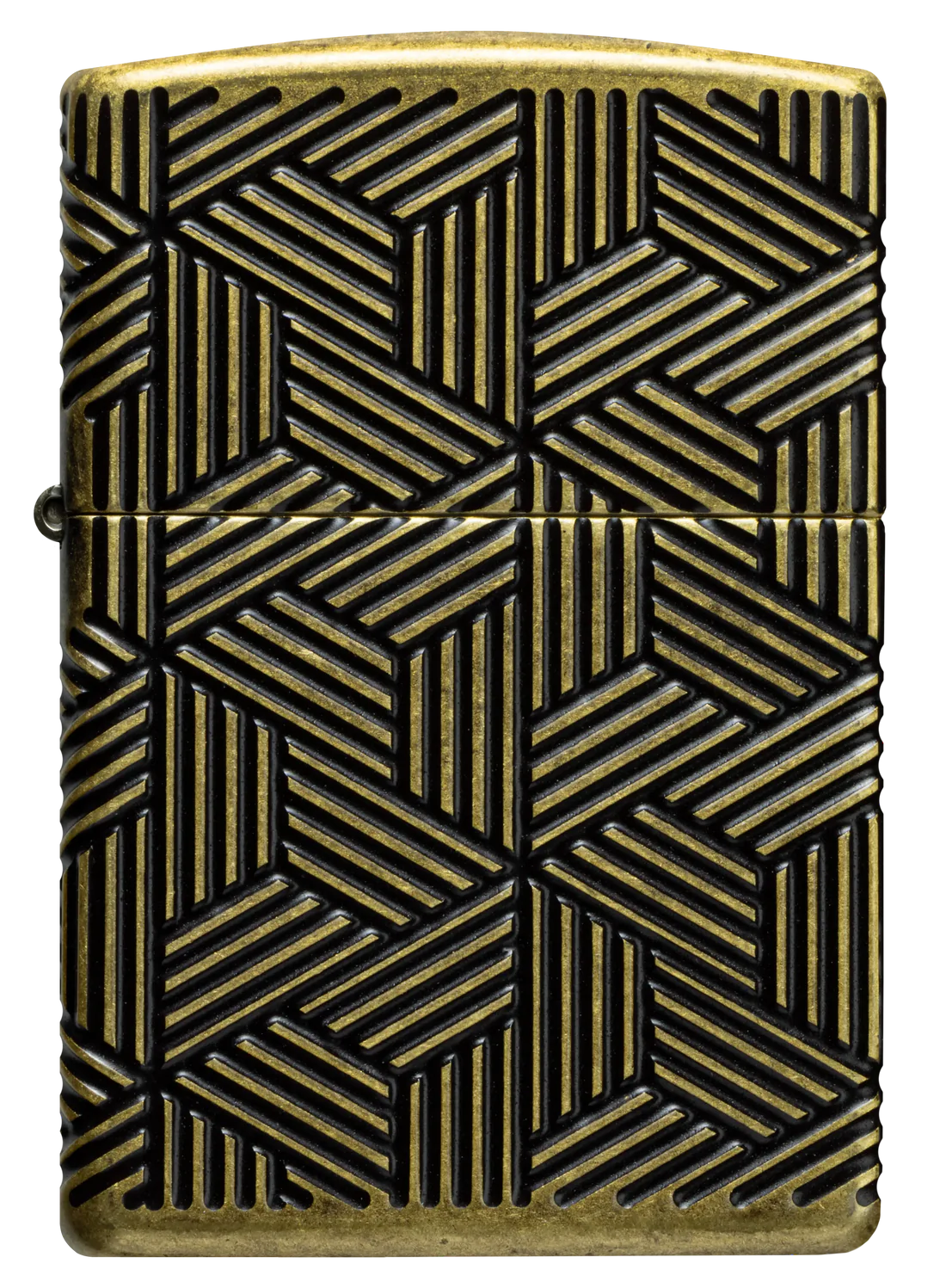 Zippo Abstract Lines – Frontansicht
Edles Zippo Armor® Heavy Wall Sturmfeuerzeug mit MultiCut-Gravur in Antique Brass. Einzigartiges geometrisches Muster für Stilbewusste