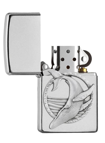 Zippo Blauwal Chrome