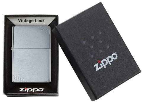 Zippo Vintage Chrome Brushed