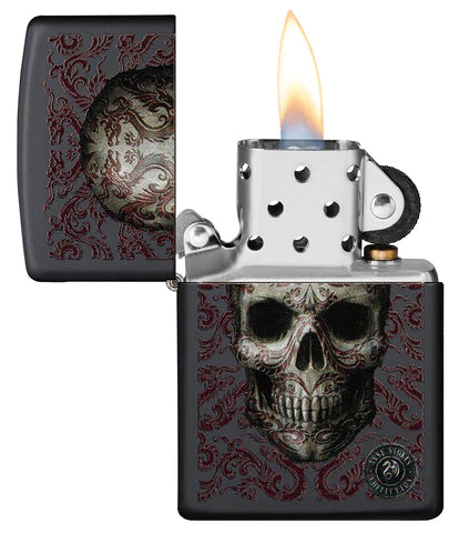 Zippo Anne Stokes colored Skull