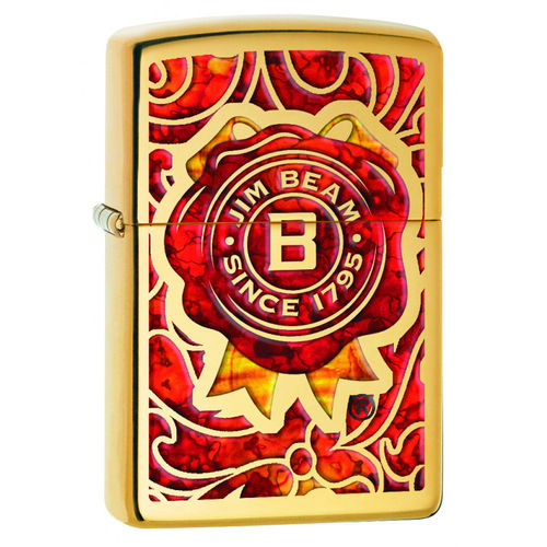 Ein wunderbar gestaltetes Jim Beam Fusion Gold Zippo Benzinfeuerzeug. Edel und einfach fantastisch. Das Polished Brass ist ein Highlight für alle Whisky Liebhaber.
