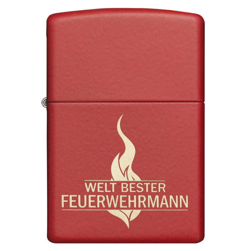 Das Zippo Feuerzeug weltbester Feuerwehrmann, für alle Feuerwehrmänner, denn alle sind Helden.