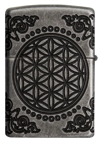 Zippo Tree of Life Antique Silver