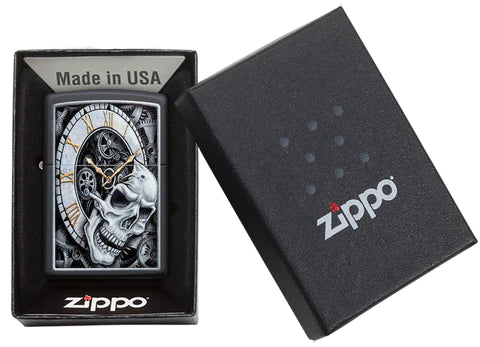 Zippo Skull Clock