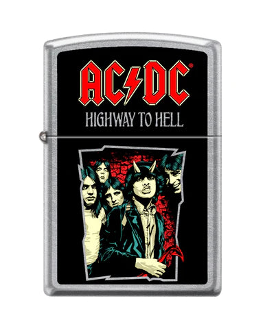 Cool. Das AC/DC Cover zu Album Highway to Hell auf einem tollen Street Chrome Zippo Benzinfeuerzeug. Ein Muss für alle AC/DC Fans.