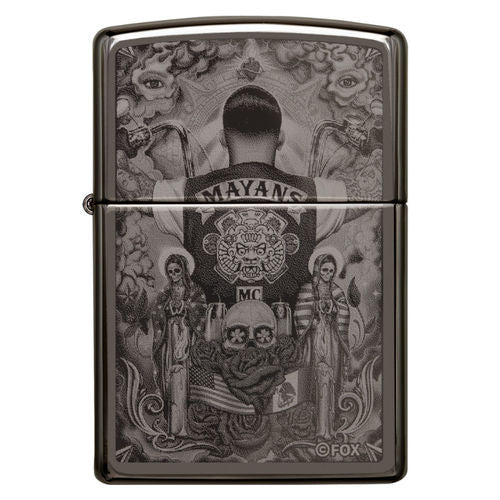 Ein absolut geniales Zippo Mayan&#39;s Feuerzeug. Black Ice als Basis mit ein wunderbar feinen Gravur.