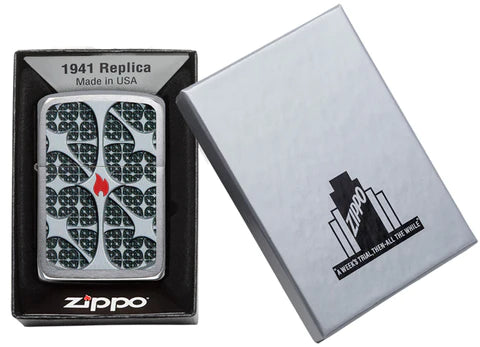 Zippo Replica Silver Texture