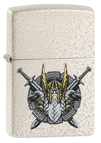 Ein wunderbares Odin Motiv auf einem Mercury Glass Zippo Benzinfeuerzeug.