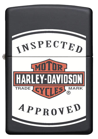 Auch ein Harley-Davidson muss regelmässig gewartet werden. Mit diesem schönen Black Matte Zippo Benzinfeuerzeug vergisst Du das sicher nicht mehr. Ein cooles Color Image.