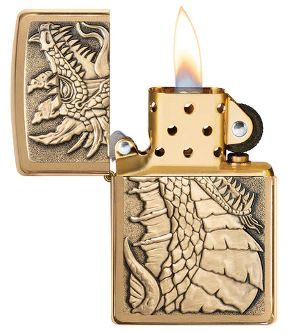 Zippo Drachen gold