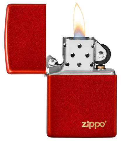 Zippo Metallic Red Logo