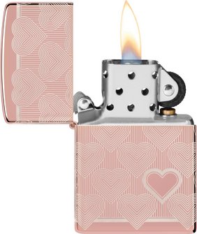 Zippo Rosé Gold Heart