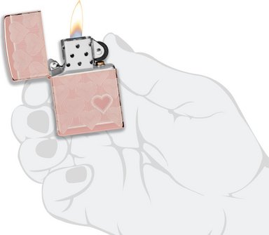 Zippo Rosé Gold Heart