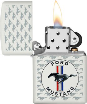 Zippo Ford Mustang white