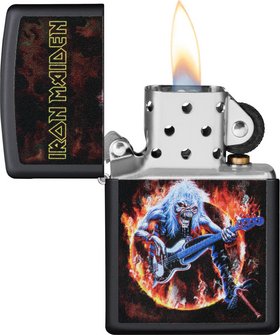 Zippo Iron Maiden Guitar Fire