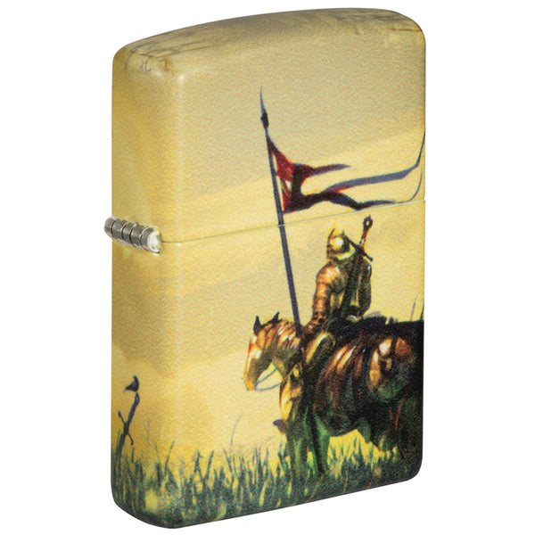 Zippo Sturmfeuerzeug Medieval Design - Windfest, Nachfüllbar, In Geschenkbox | Made In USA, Lebenslange Garantie, Ikonischer Zippo-Klick