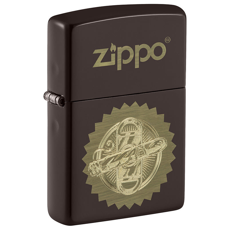 Das spezielle Zippo für den Zigarrenraucher. Zigarre und Cutter toll gelasert.