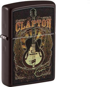Eric Clapton, Design und Gitarre, einfach nur wunderbar produziert, ein schönes Zippo Musik Feuerzeug für alle Clapton Fans.