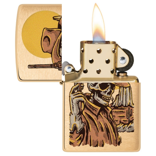 Zippo Totenkopf Revolverheld