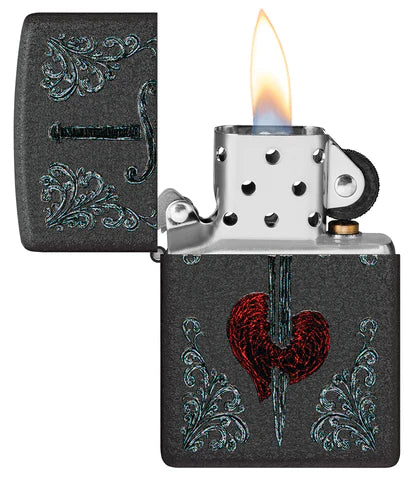 Zippo Herz mit Schwert